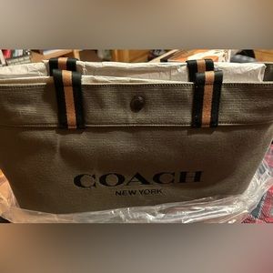 Coach tote 38 canvas tote new with tags.